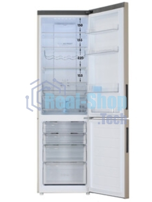 Холодильник Haier C2F637CGGU1 золотистый, двухкамерный, 278/108л, морозилка снизу, No Frost