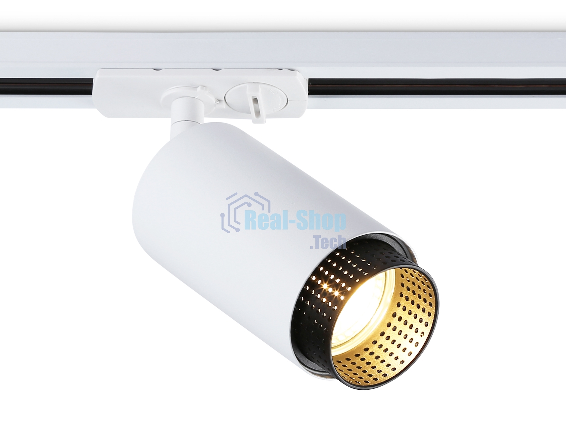 Трековый однофазный светильник Ambrella light GL5161 WH/BK белый/черный GU10 max 12W D60*190
