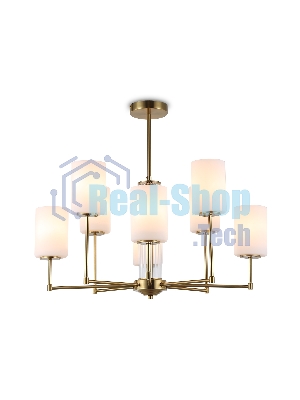 Люстра Ambrella light LH56217/8 BS/FR латунь/белый матовый E27/8 max 60W D700*600