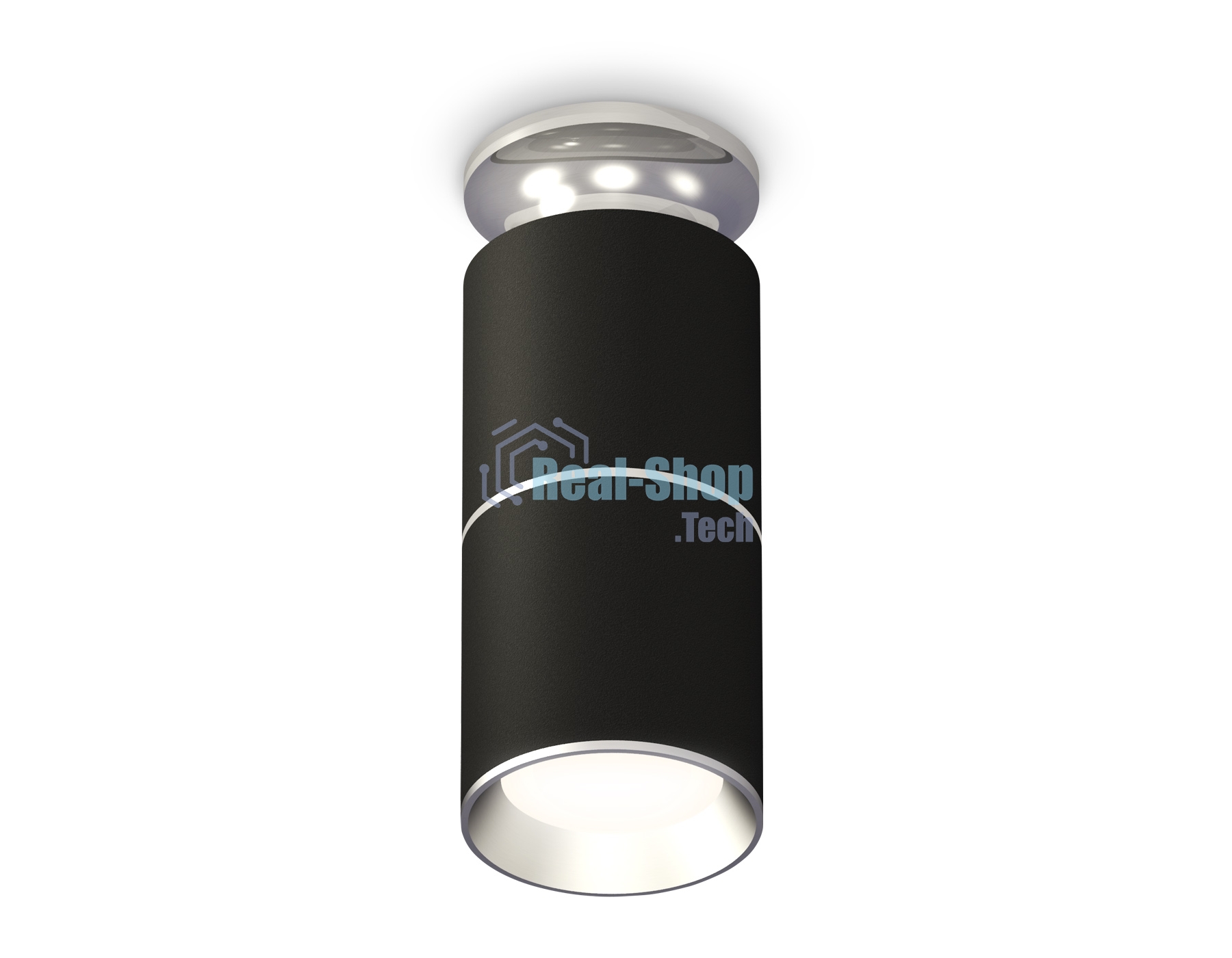 Светильник Ambrella Light XS6302220 SBK/PSL черный песок/серебро полированное MR16 GU5.3 (N6903, C6302, A2060, N6104)