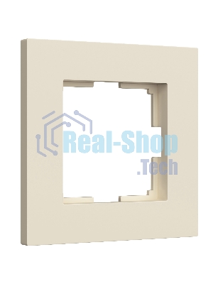Рамка на 1 пост Slab (айвори софт) W0012962