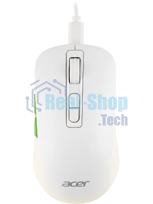 Мышь беспроводная Acer OMR311 белый, 2400 dpi, радиоканал, Bluetooth, USB, кнопки - 7