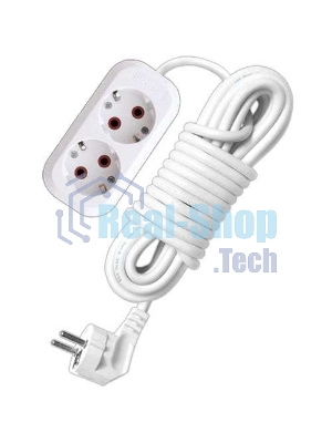 Удлинитель 2х3 м с заземл. 10А IP20 У10-553 ПВС 3х0.75 UNIVersal 553-03