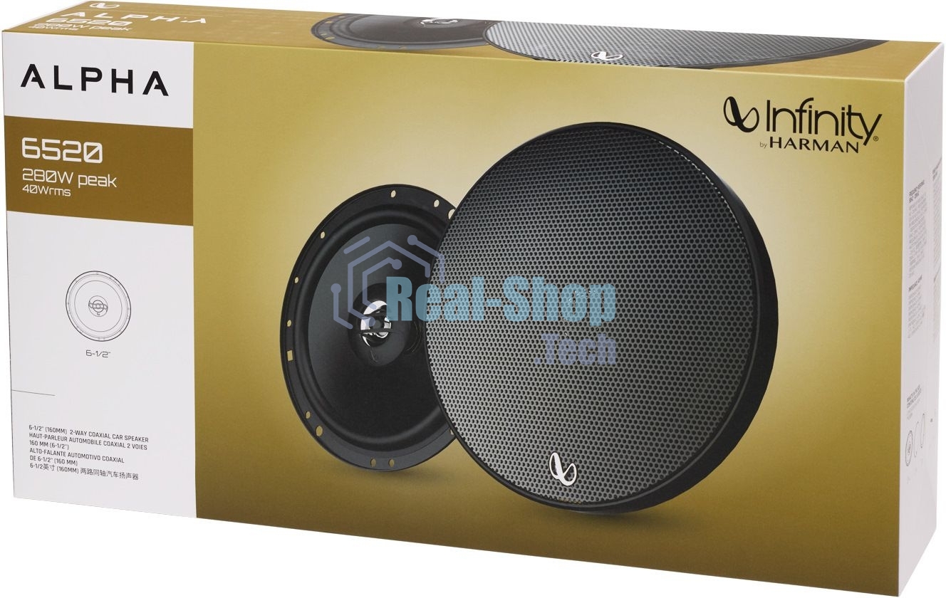 Колонки автомобильные Infinity Alpha 6520 280Вт 91дБ 4Ом 16.5 см (6 1/2дюйм) (ком.: 2 кол.) коаксиальные двухполосные