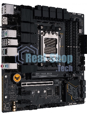 Материнская плата ASUS TUF GAMING B650M-E, AM5, AMD B650, 4xDDR5, 4xSATA, 2xM.2, 1xPCIe 4.0 x16, 2xPCIe x1, 2xDP, 1xHDMI, 1x 2.5Gb LAN, 1xUSB-A 3.2 Gen 2, 2xUSB-A 3.2 Gen 1, 4xUSB 2.0, 1xUSB-C 3.2 Gen 2, 3x3.5 мм, 7.1, mATX