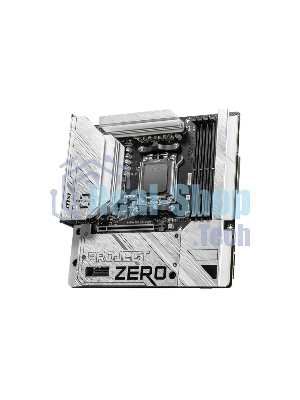 Материнская плата MSI B650M PROJECT ZERO, AM5, AMD B650, 4xDDR5, 4xSATA, 2xM.2, 1xPCIe 4.0 x16, 1xPCIe x1, 1xDP, 1xHDMI, 1x 2.5Gb LAN, 2xUSB-A 2.0, 2xUSB 3.2 Gen 1, 3xUSB 3.2 Gen 2, 3x3.5 мм, 7.1, mATX