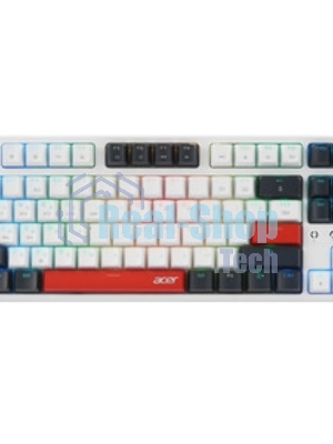 Клавиатура беспроводная Acer OKR302 (ZL.KBDEE.016), USB, Bluetooth/Радиоканал, белый