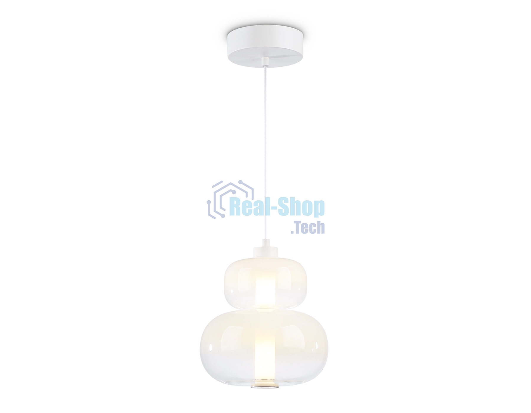 Подвесной светодиодный светильник Ambrella light LH11051 WH/FR белый/белый матовый 12W 3000K D230*265