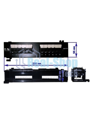Патч-панель Lanmaster TWT-PP12UTP-H 19