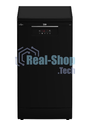 Посудомоечная машина Beko BDFS15020B, черная, 44.8 см, 10 компл., 49 дБ, класс A