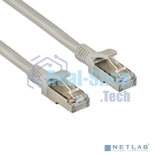 Патч-корд ExeGate FTP-RJ45-RJ45-C5e-CU-10M-GY, FTP, cat.5e, 10м, медь, серый
