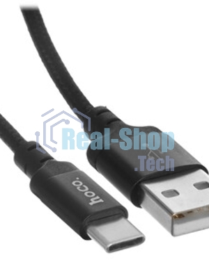 Кабель HOCO X14 USB 2.0, AM/microBM, черно-красный, 2м