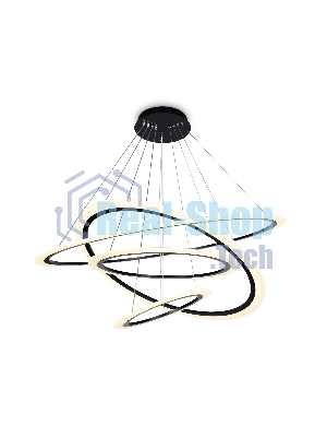 Светильник Ambrella light FA4365/4 BK черный 235W 3000K/4200K/6400K D1000*870 (ПДУ РАДИО 2.4G)