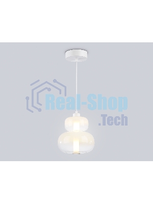 Подвесной светодиодный светильник Ambrella light LH11051 WH/FR белый/белый матовый 12W 3000K D230*265