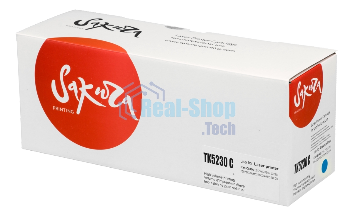 Картридж Sakura TK5230C для Kyocera Mita ECOSYS p5021cdn/p5021cdw/p5221cdn/p5521cdw, синий, 2 200 к.