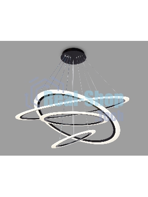 Светильник Ambrella light FA4365/4 BK черный 235W 3000K/4200K/6400K D1000*870 (ПДУ РАДИО 2.4G)