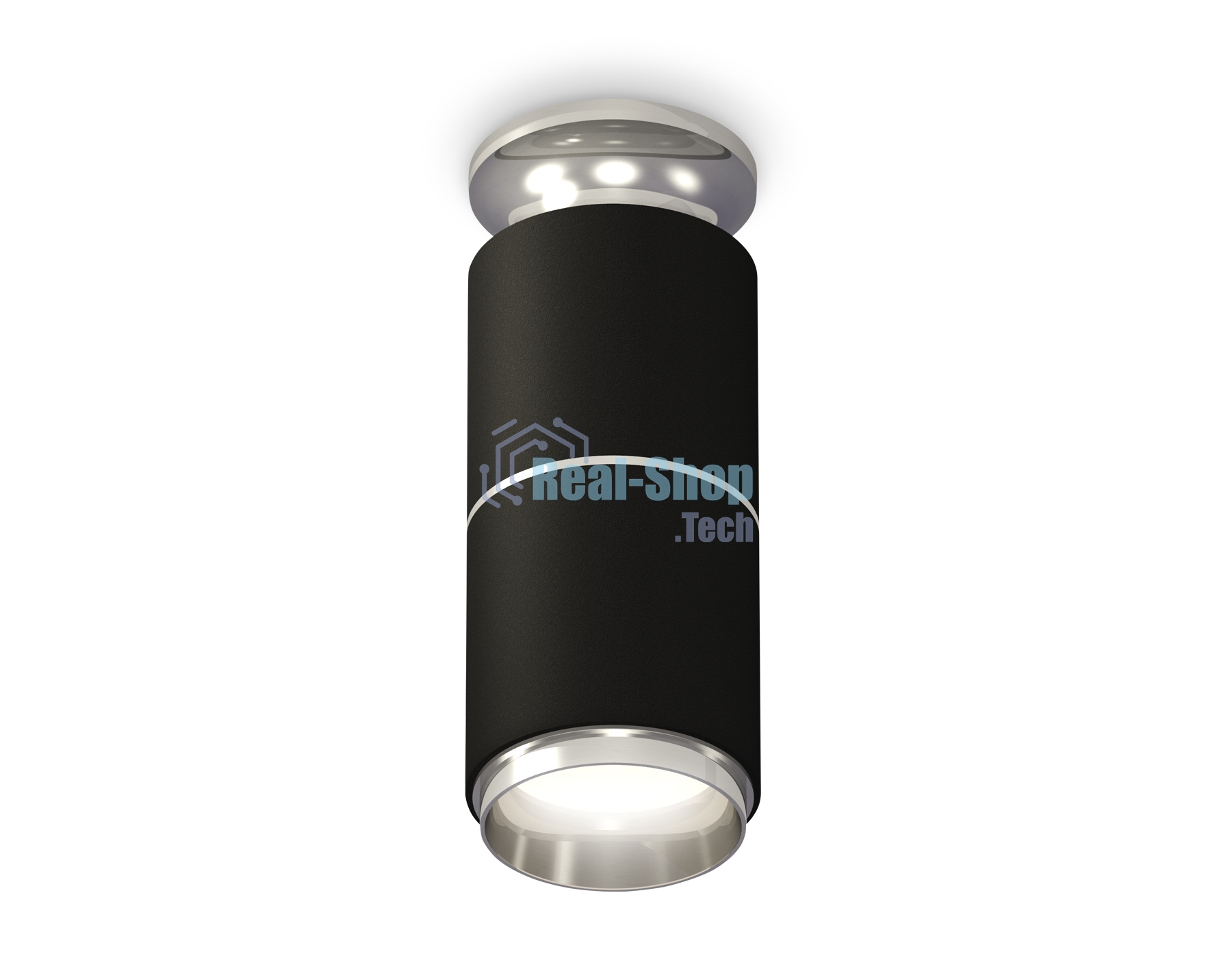 Светильник Ambrella Light XS6302221 SBK/PSL черный песок/серебро полированное MR16 GU5.3 (N6903, C6302, A2060, N6122)