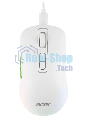 Мышь беспроводная Acer OMR311 белый, 2400 dpi, радиоканал, Bluetooth, USB, кнопки - 7