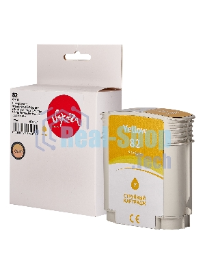 Картридж струйный Sakura C4913A (№82 Yellow) для HP, желтый, 72 мл.