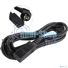 Кабель питания ExeGate Power PC19-3P (Евровилка Schuko->С19) VDE-250V-3*1.5-CU, черный, 16А, 3м