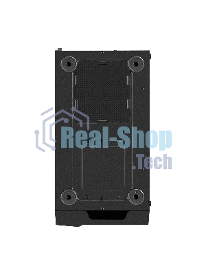 Компьютерный корпус Miditower ExeGate EVO-9211 (ATX, без БП, с окном, 2хUSB+1хUSB 3.0, HD аудио, черный, 1 вент. с RGb подсветкой)