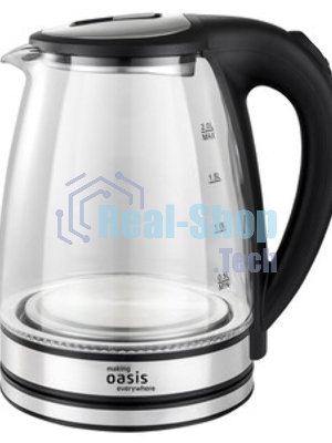 Чайник электрический Oasis K-8GS черный 2 л 2000 Вт