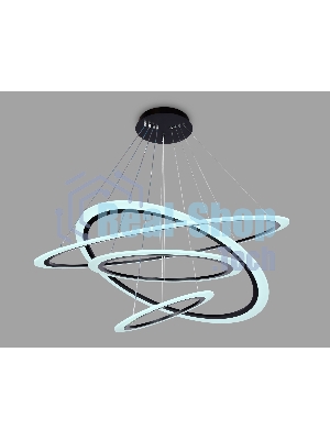 Светильник Ambrella light FA4365/4 BK черный 235W 3000K/4200K/6400K D1000*870 (ПДУ РАДИО 2.4G)