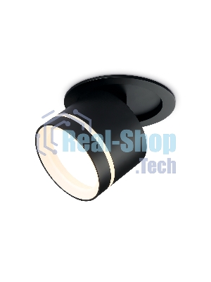 Светильник Ambrella light TA1432 SBK/FR черный песок/белый матовый GX53 D85*95