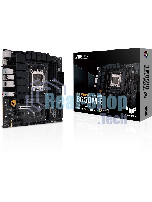 Материнская плата ASUS TUF GAMING B650M-E, AM5, AMD B650, 4xDDR5, 4xSATA, 2xM.2, 1xPCIe 4.0 x16, 2xPCIe x1, 2xDP, 1xHDMI, 1x 2.5Gb LAN, 1xUSB-A 3.2 Gen 2, 2xUSB-A 3.2 Gen 1, 4xUSB 2.0, 1xUSB-C 3.2 Gen 2, 3x3.5 мм, 7.1, mATX
