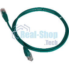Патч-корд LANMASTER TWT UTP cat.5e, с заливными колпачками, 3.0 м, зеленый