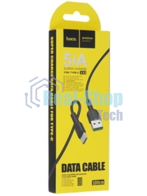 Кабель USB 2.0 HOCO X33, AM/Type-C, черный, 1м, 5А