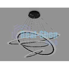 Светильник Ambrella light FA4365/4 BK черный 235W 3000K/4200K/6400K D1000*870 (ПДУ РАДИО 2.4G)