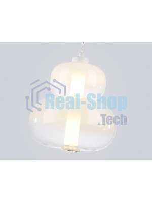 Подвесной светодиодный светильник Ambrella light LH11051 WH/FR белый/белый матовый 12W 3000K D230*265