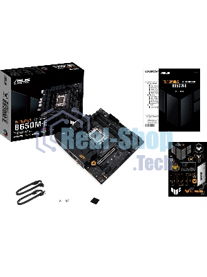 Материнская плата ASUS TUF GAMING B650M-E, AM5, AMD B650, 4xDDR5, 4xSATA, 2xM.2, 1xPCIe 4.0 x16, 2xPCIe x1, 2xDP, 1xHDMI, 1x 2.5Gb LAN, 1xUSB-A 3.2 Gen 2, 2xUSB-A 3.2 Gen 1, 4xUSB 2.0, 1xUSB-C 3.2 Gen 2, 3x3.5 мм, 7.1, mATX