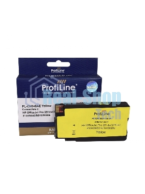Картридж струйный ProfiLine PL-CN048AE №951XL для принтеров HP OfficeJet Pro 251dw/276dw/8100/8600/8610/8620e Yellow