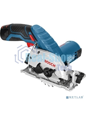 Пилы электрические сабельные, ленточные, Лобзики Bosch GKS 10,8 V-LI 06016A1001 Пила циркулярная аккумуляторная диаметр диска 85мм, скорось вращения 1400 об/мин,напряжение аккум 10.8 В,емкость аккум 2А*ч,вес 1.2кг