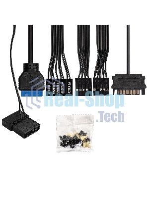 Компьютерный корпус Miditower ExeGate EVO-9211 (ATX, без БП, с окном, 2хUSB+1хUSB 3.0, HD аудио, черный, 1 вент. с RGb подсветкой)