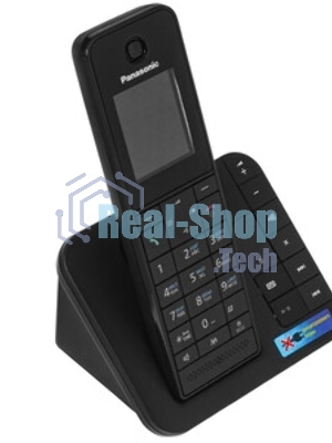 Телефон беспроводной (DECT) Panasonic KX-TGH220RUB черный АОН, Caller ID, 