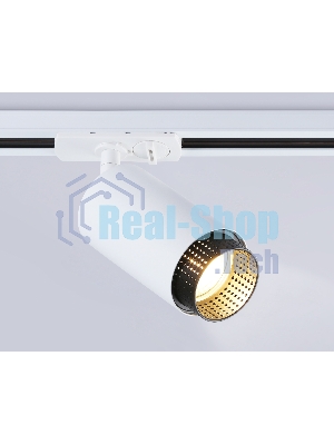 Трековый однофазный светильник Ambrella light GL5161 WH/BK белый/черный GU10 max 12W D60*190