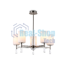 Люстра Ambrella light LH56251/5 SN/FR никель/белый матовый E27/5 max 60W D600*590
