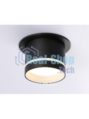 Светильник Ambrella light TA1432 SBK/FR черный песок/белый матовый GX53 D85*95