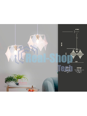 Светильник Ambrella light TR8420 WH/GD белый/золото E14 max 40W D285*1000