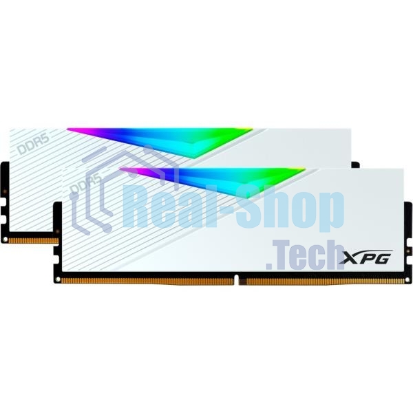 Оперативная память XPG Lancer, DDR5, 32GB (2x16GB), 7200MHz, CL34, DIMM, с радиаторами, RGB, белый