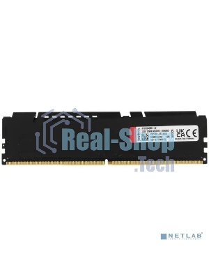 Оперативная память Kingston Fury Beast, DDR5, 32GB (1x32GB), 5200MHz, CL40, DIMM, радиатор, черный