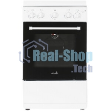 Плита газовая Cezaris ПГ 2150-08 белый, конфорок 4 шт, духовка 43 л, 51 см x 85 см x 55 см
