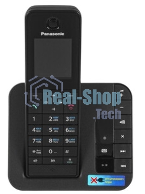 Телефон беспроводной (DECT) Panasonic KX-TGH220RUB черный АОН, Caller ID, 