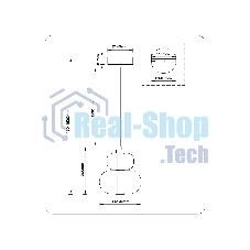 Подвесной светодиодный светильник Ambrella light LH11051 WH/FR белый/белый матовый 12W 3000K D230*265