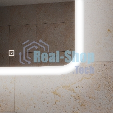 Зеркало Bau Stil 40х70, сенсорная LED подсветка, пластиковый защитный корпус