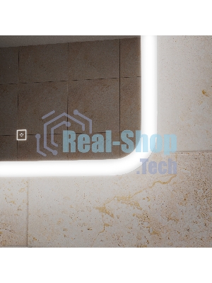 Зеркало Bau Stil 40х70, сенсорная LED подсветка, пластиковый защитный корпус