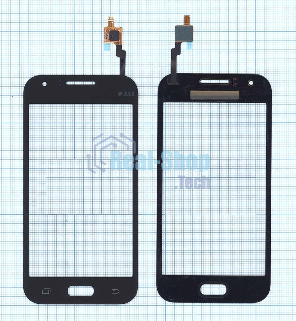 Сенсорное стекло (тачскрин) для Samsung Galaxy J1 Ace SM-J110H черное